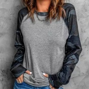 Grey and camo sweatshirt